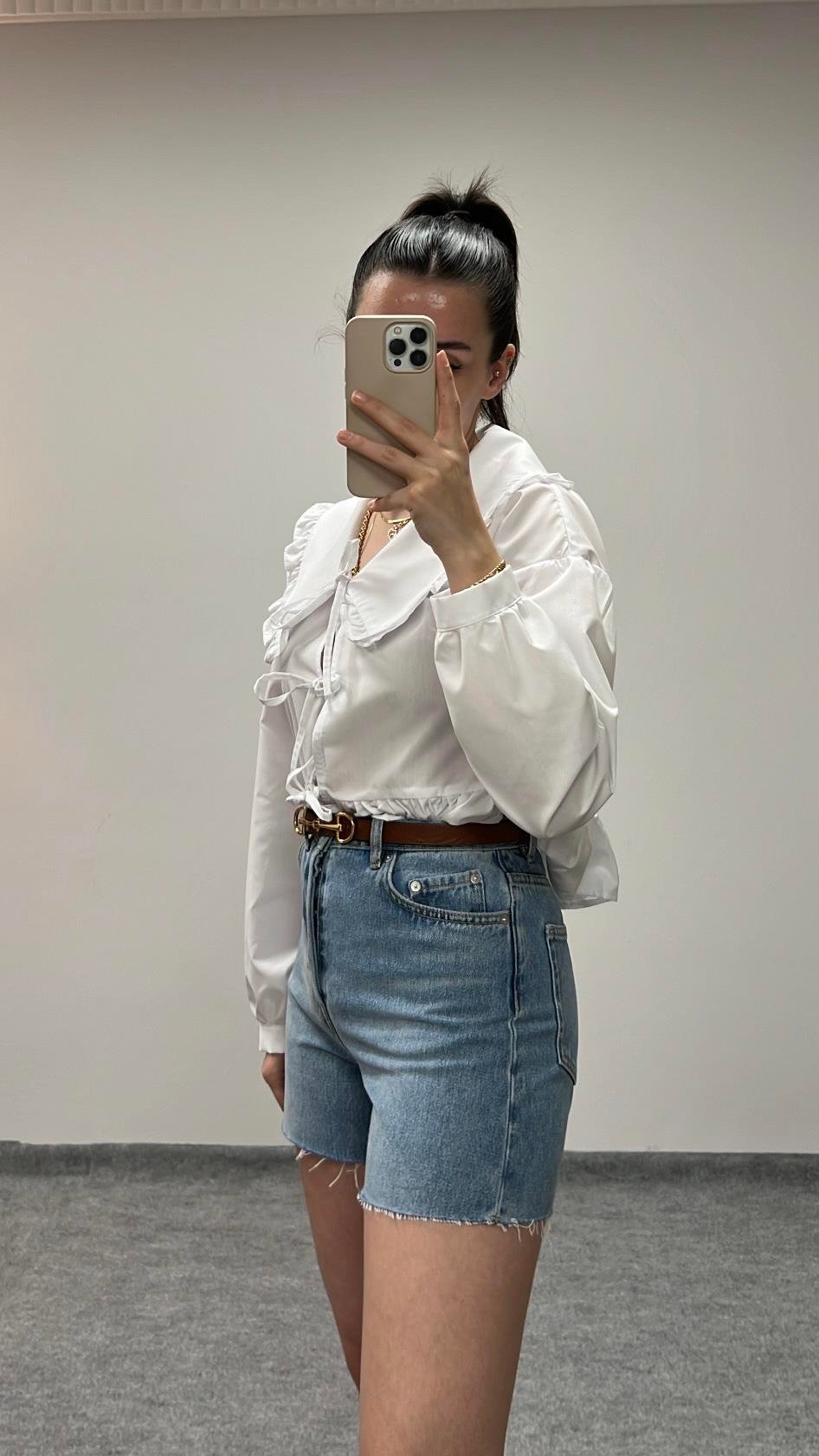 OTHER MAVİ DENİM ŞORT