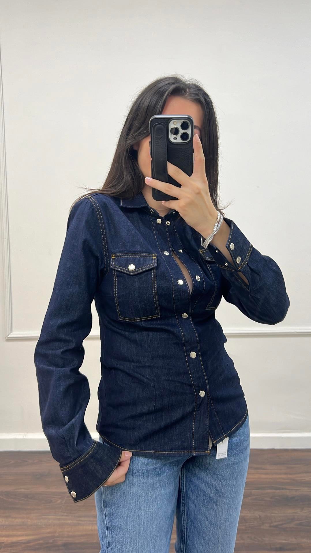 Ow Laci Slim Denim Gömlek