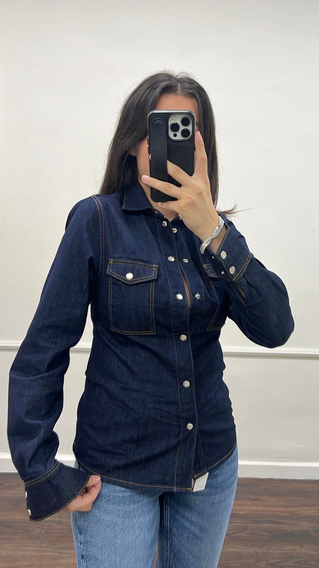 Ow Laci Slim Denim Gömlek