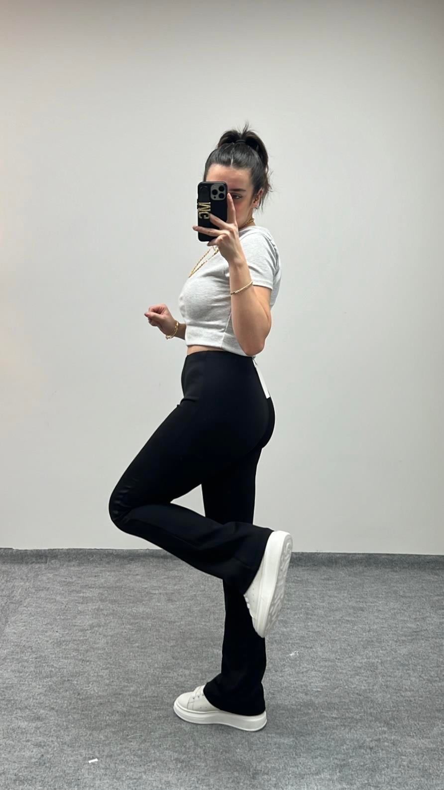 OYSH DALGIÇ KUMAŞ FLARE TAYT/PANT