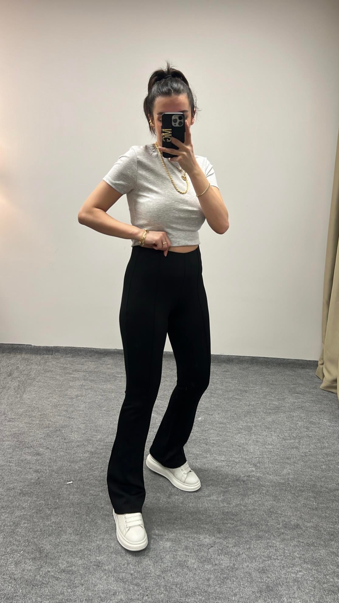 OYSH DALGIÇ KUMAŞ FLARE TAYT/PANT