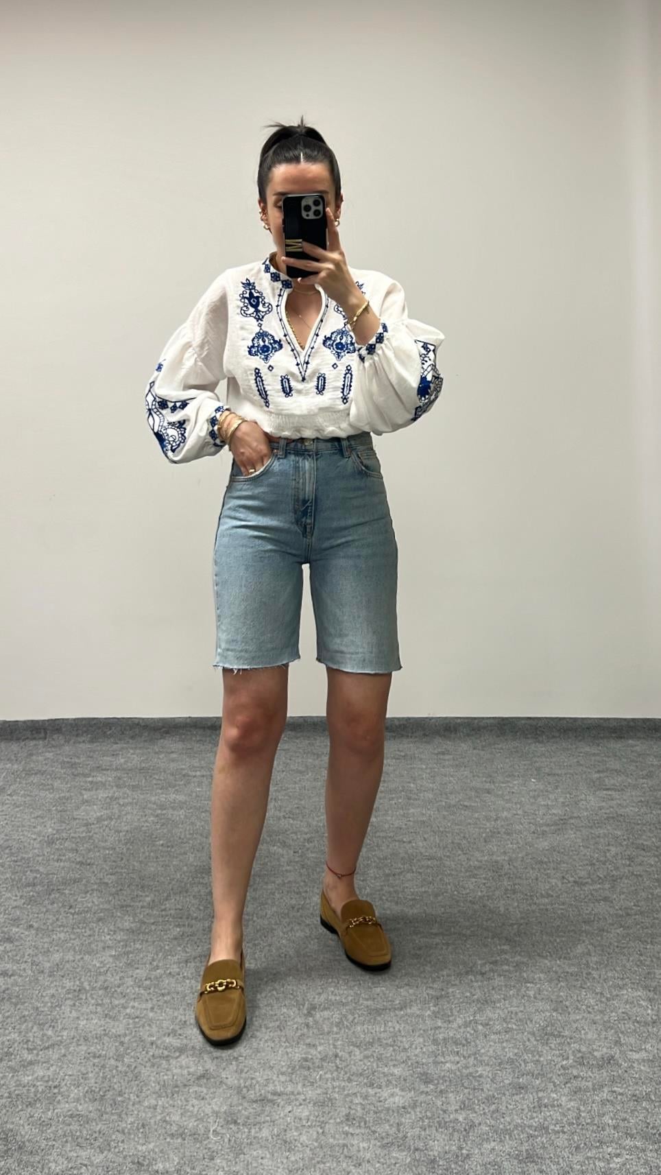 Pb Bermuda Denim Şort