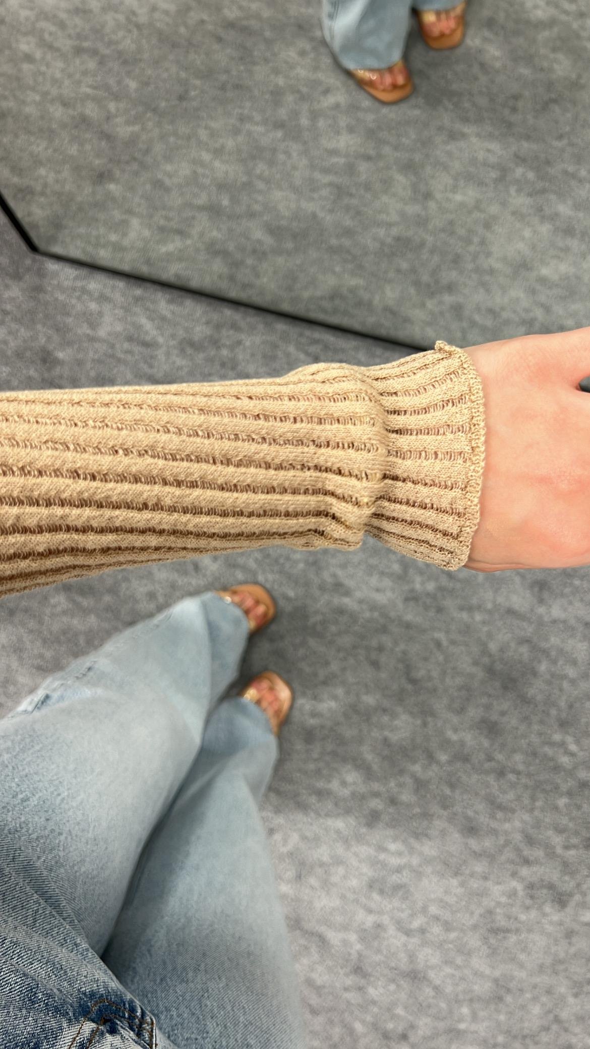 QUB BEJ TRANSPARAN BLUZ