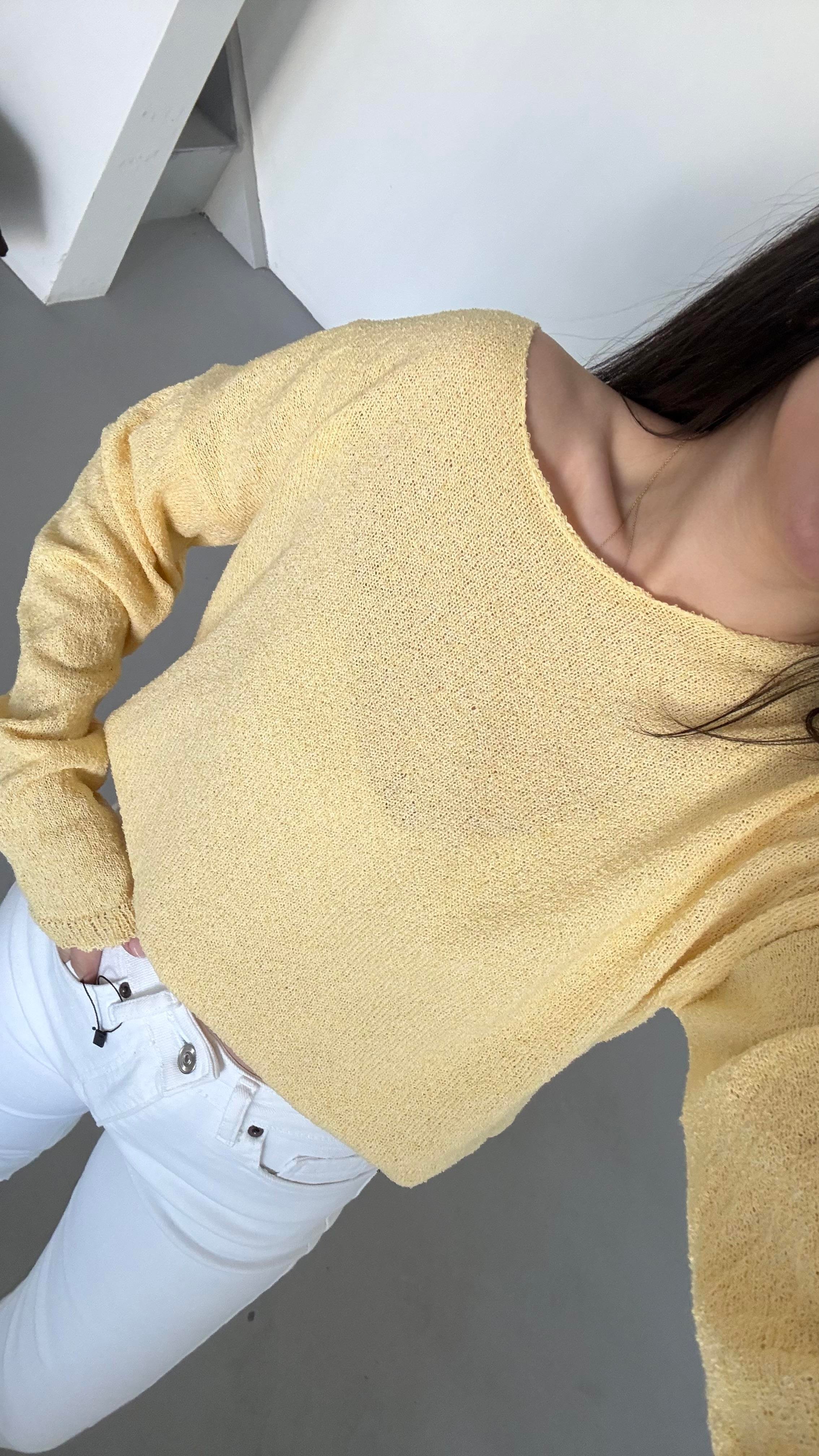 Sarı Mevsimik Merserize Triko