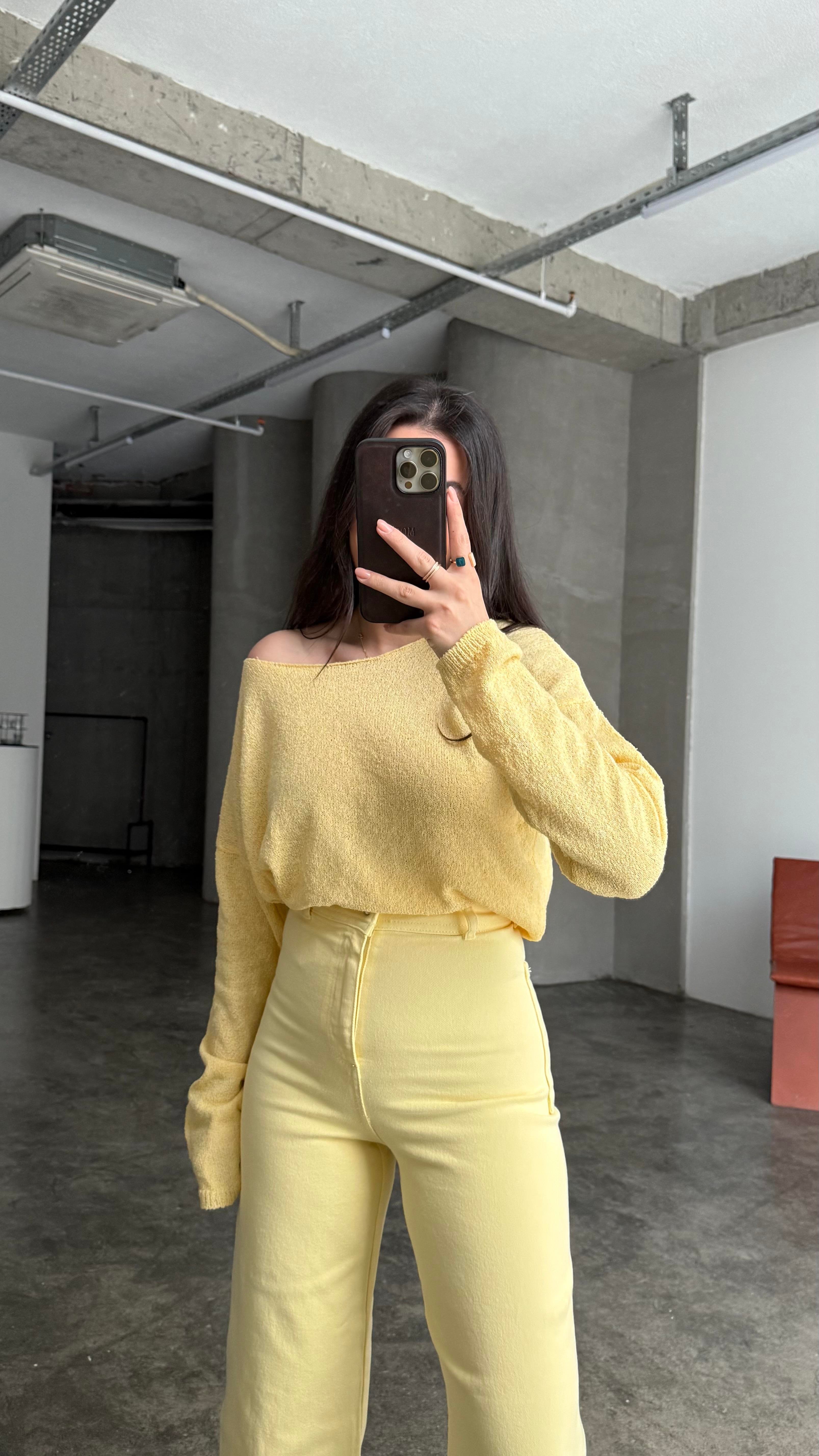 Sarı Mevsimik Merserize Triko