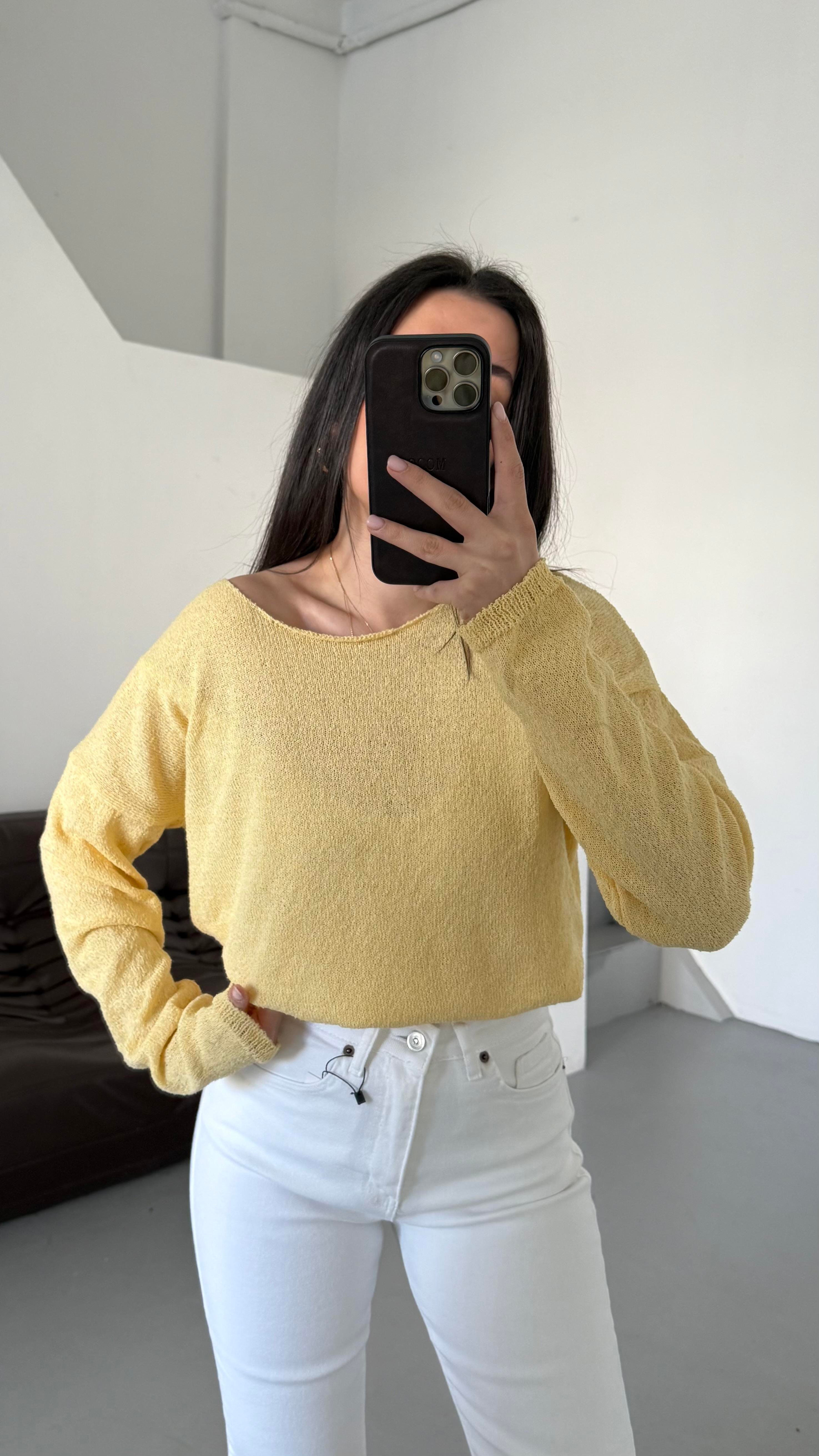 Sarı Mevsimik Merserize Triko