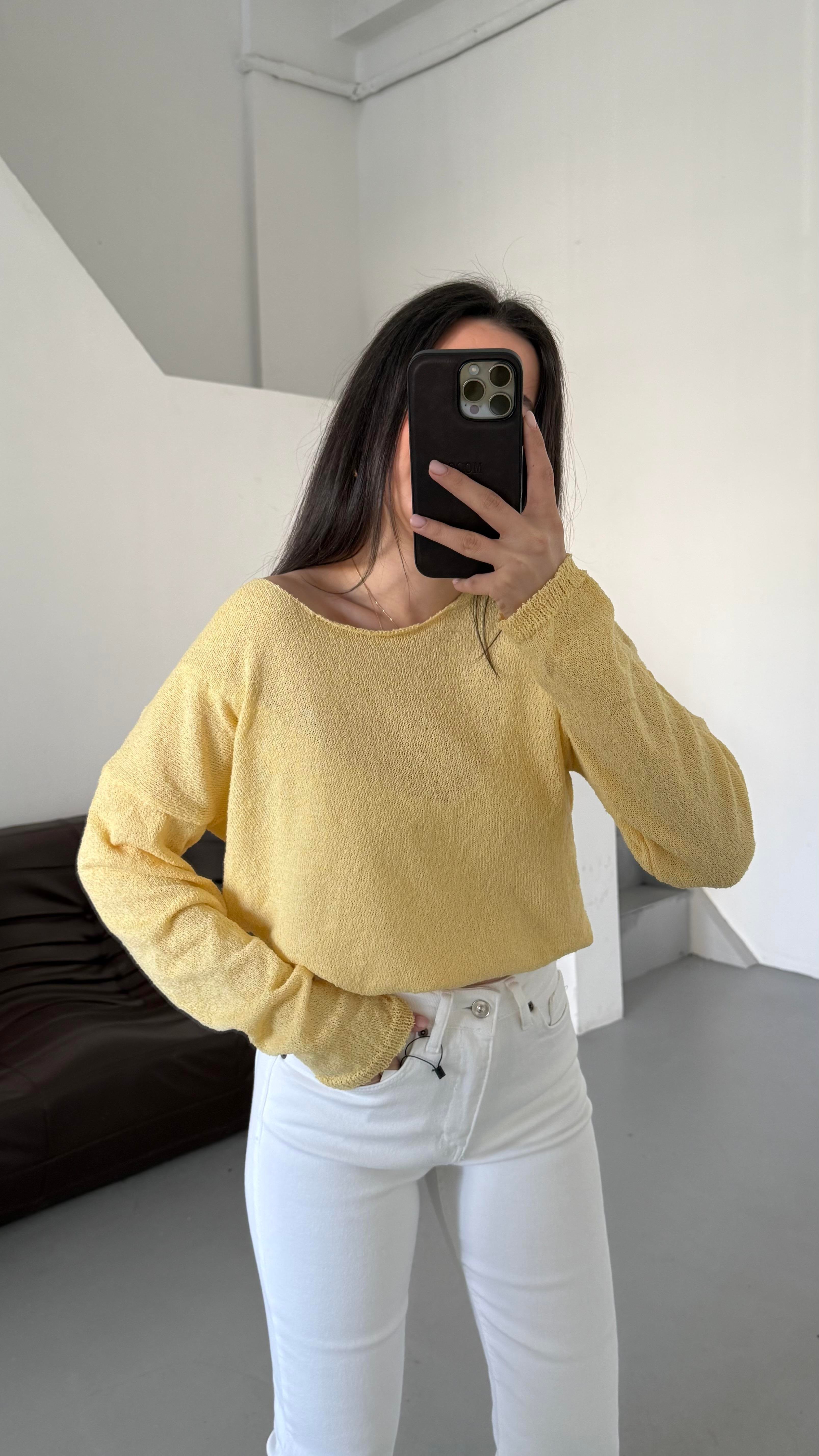 Sarı Mevsimik Merserize Triko