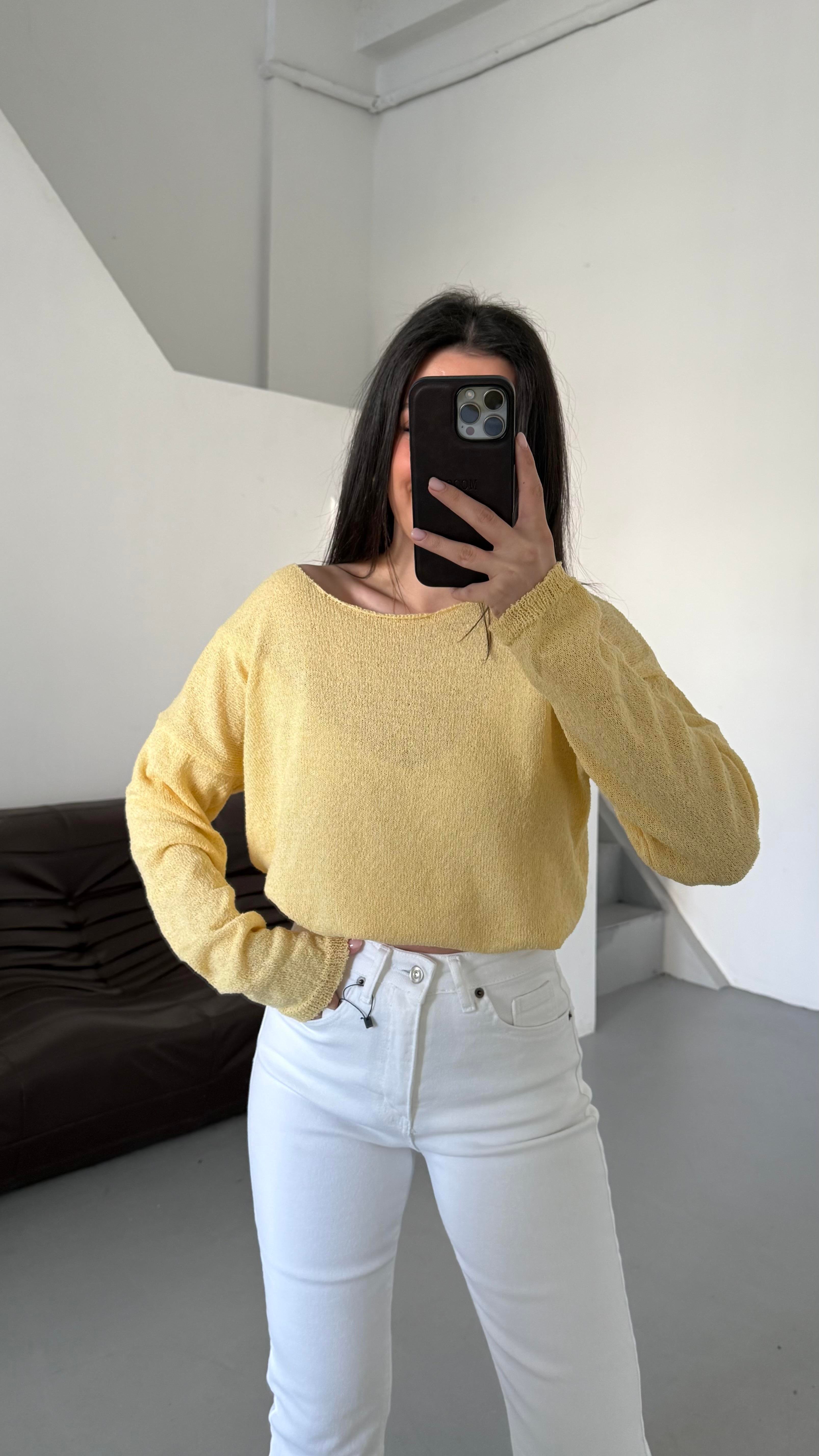 Sarı Mevsimik Merserize Triko