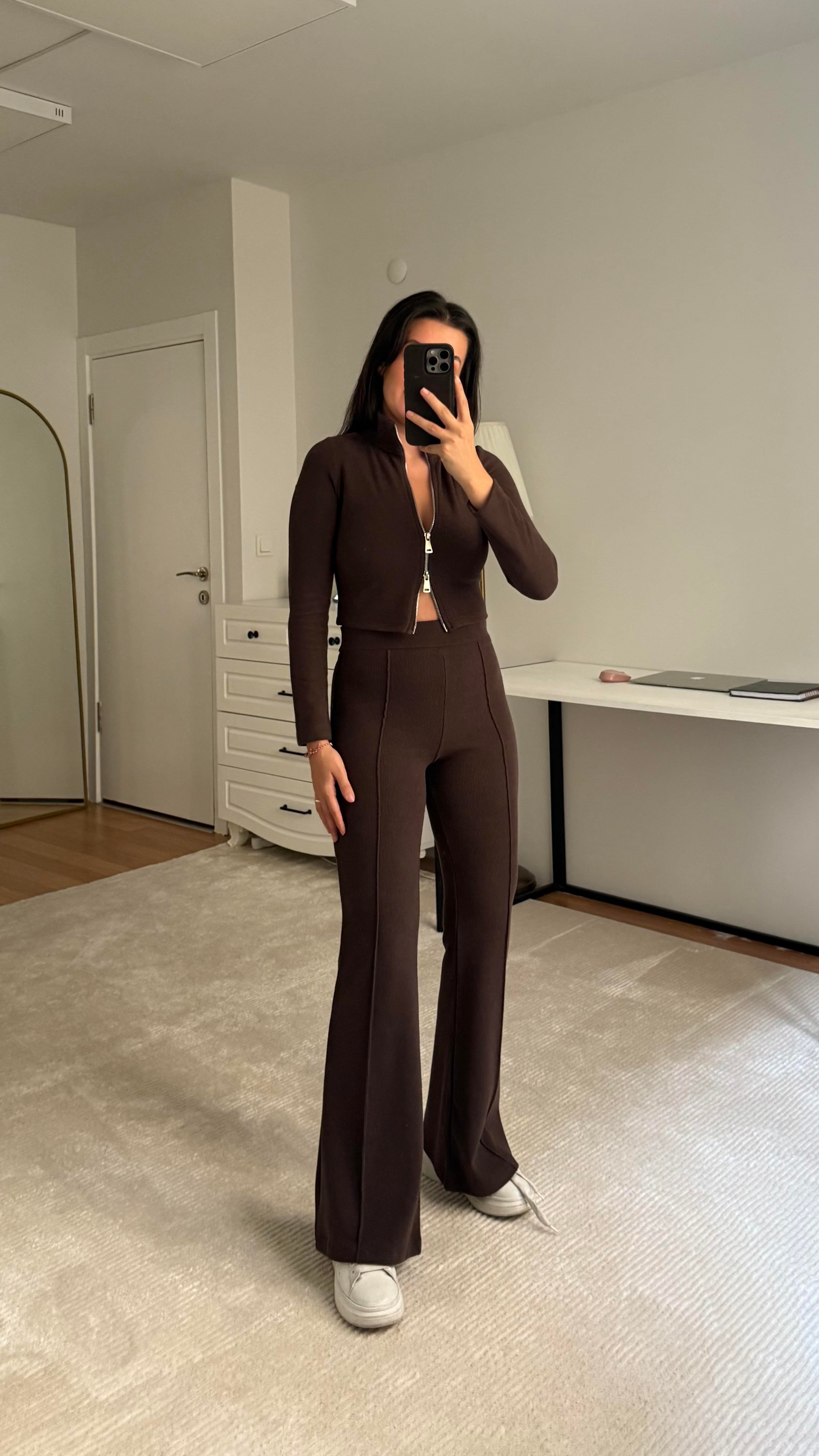 Selanik Dokuma Acı kahve İkili Basıc Takım