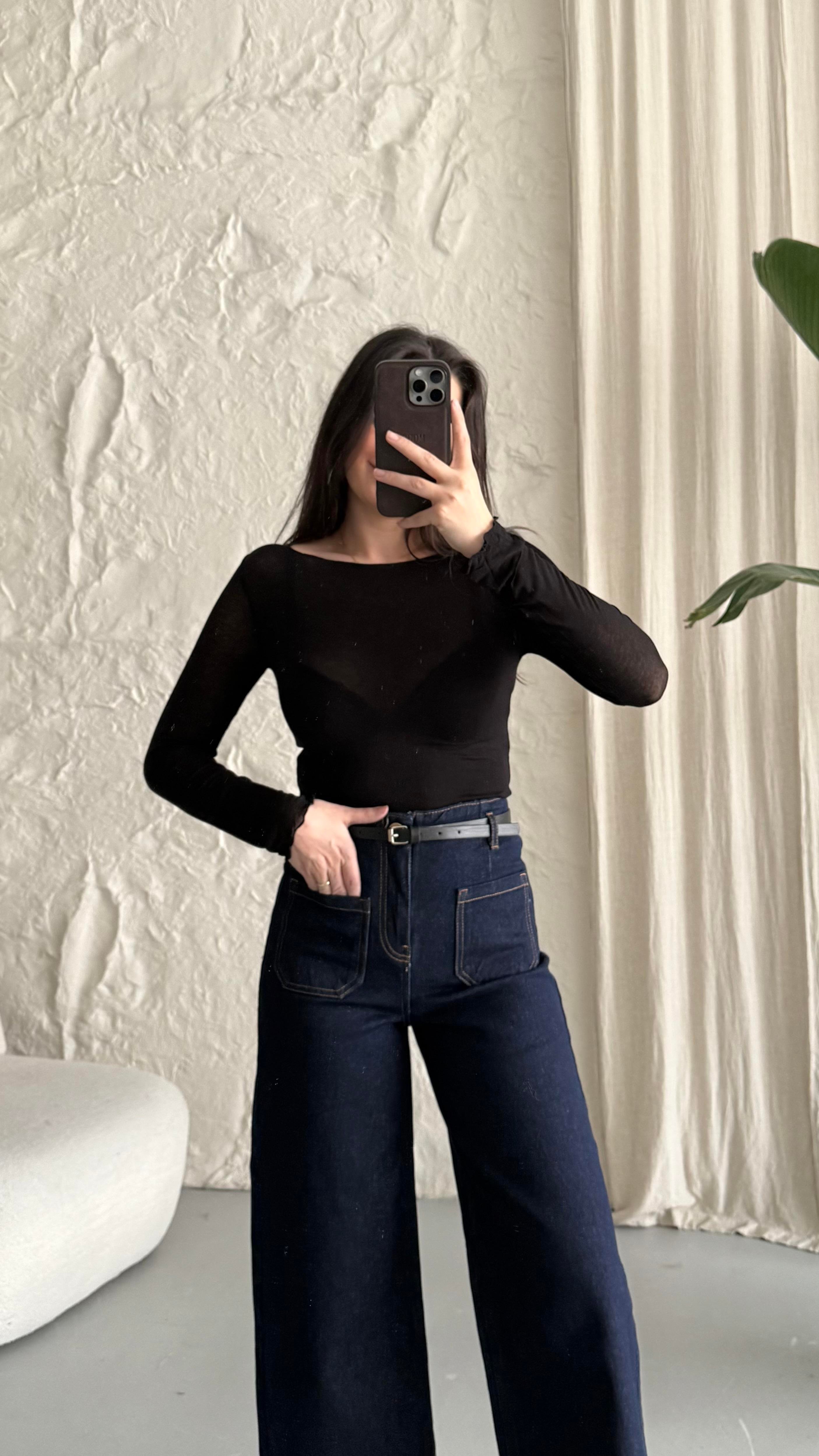 Siyah Transparan Body