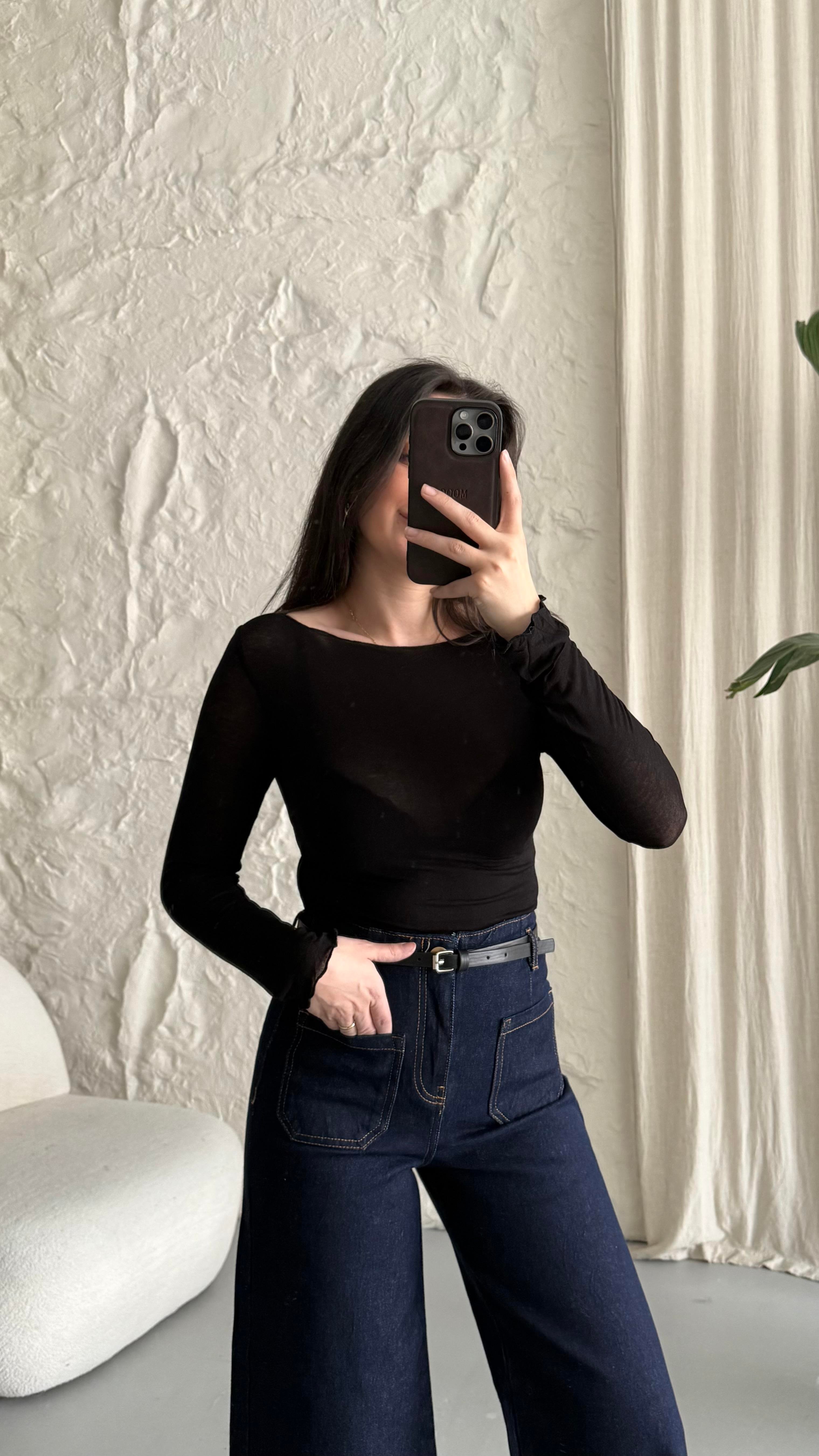 Siyah Transparan Body