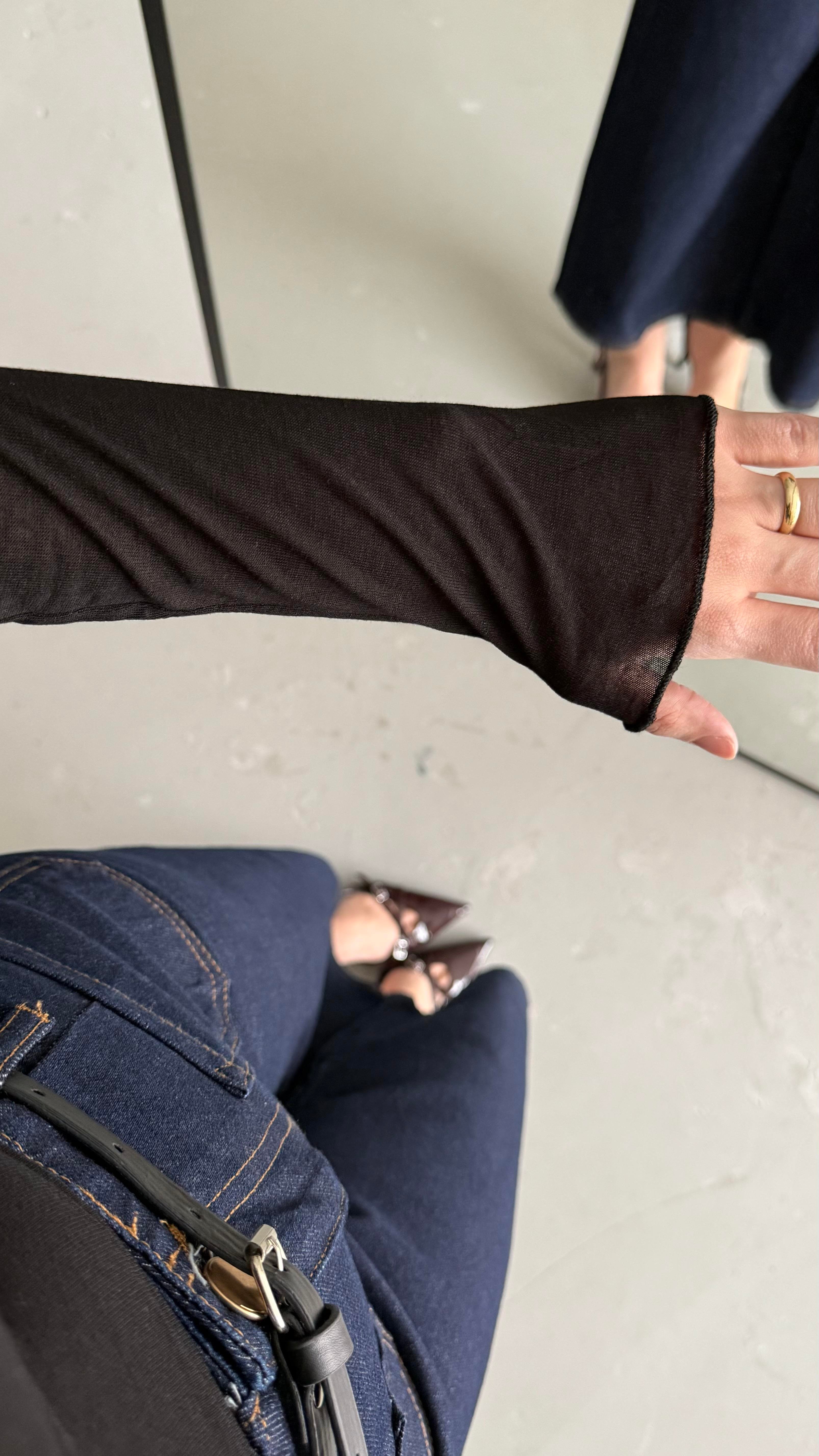 Siyah Transparan Body