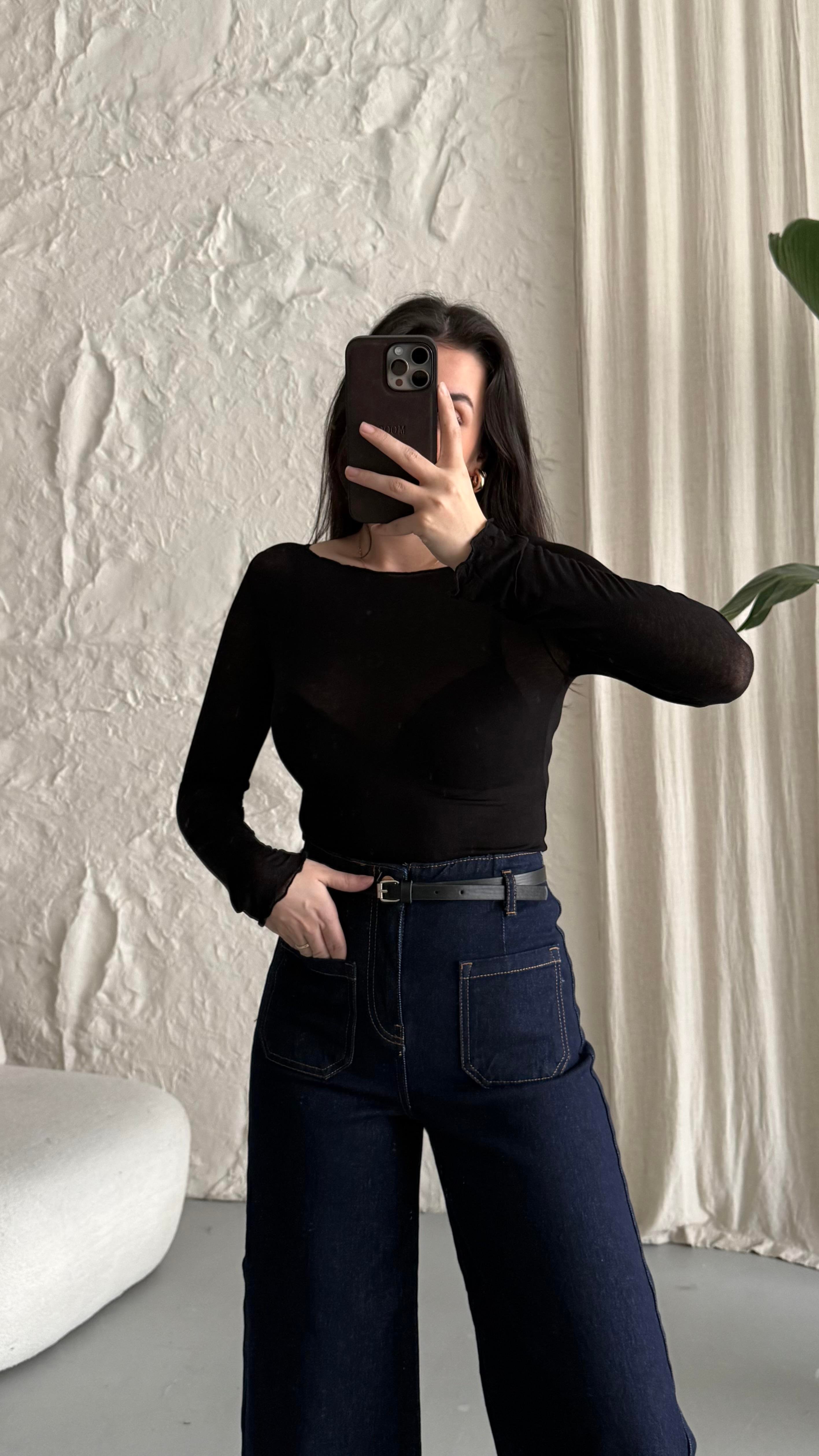 Siyah Transparan Body