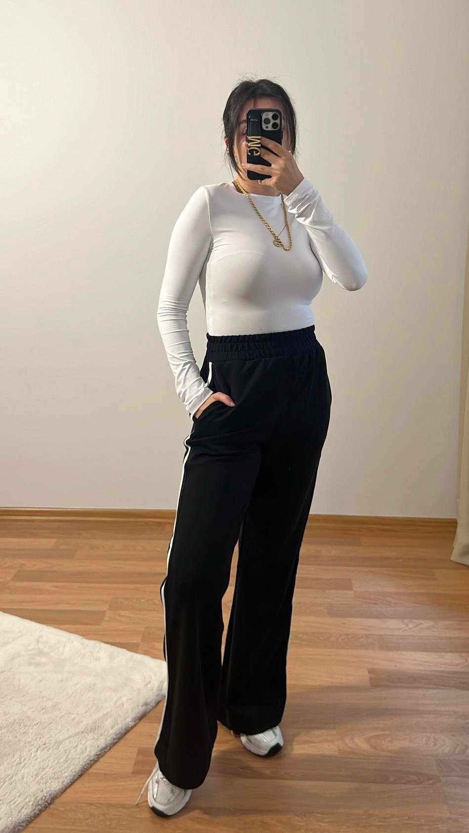 SKINS BEYAZ STREÇ BASIC TİŞÖRT