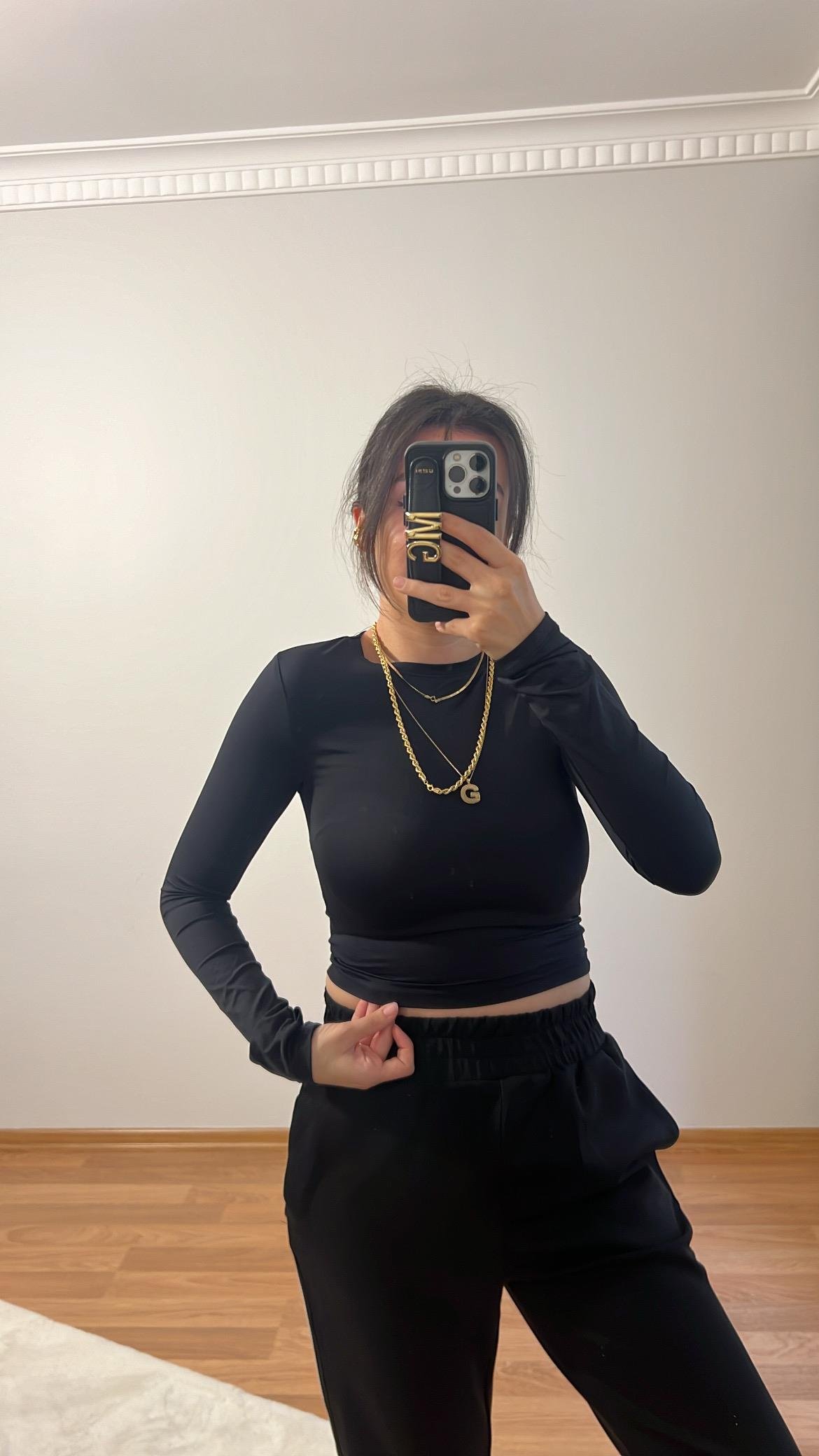 SKINS SİYAH STREÇ BASIC TİŞÖRT