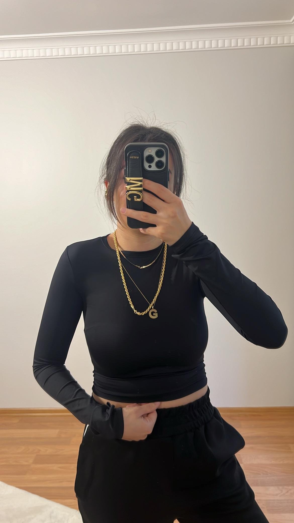 SKINS SİYAH STREÇ BASIC TİŞÖRT