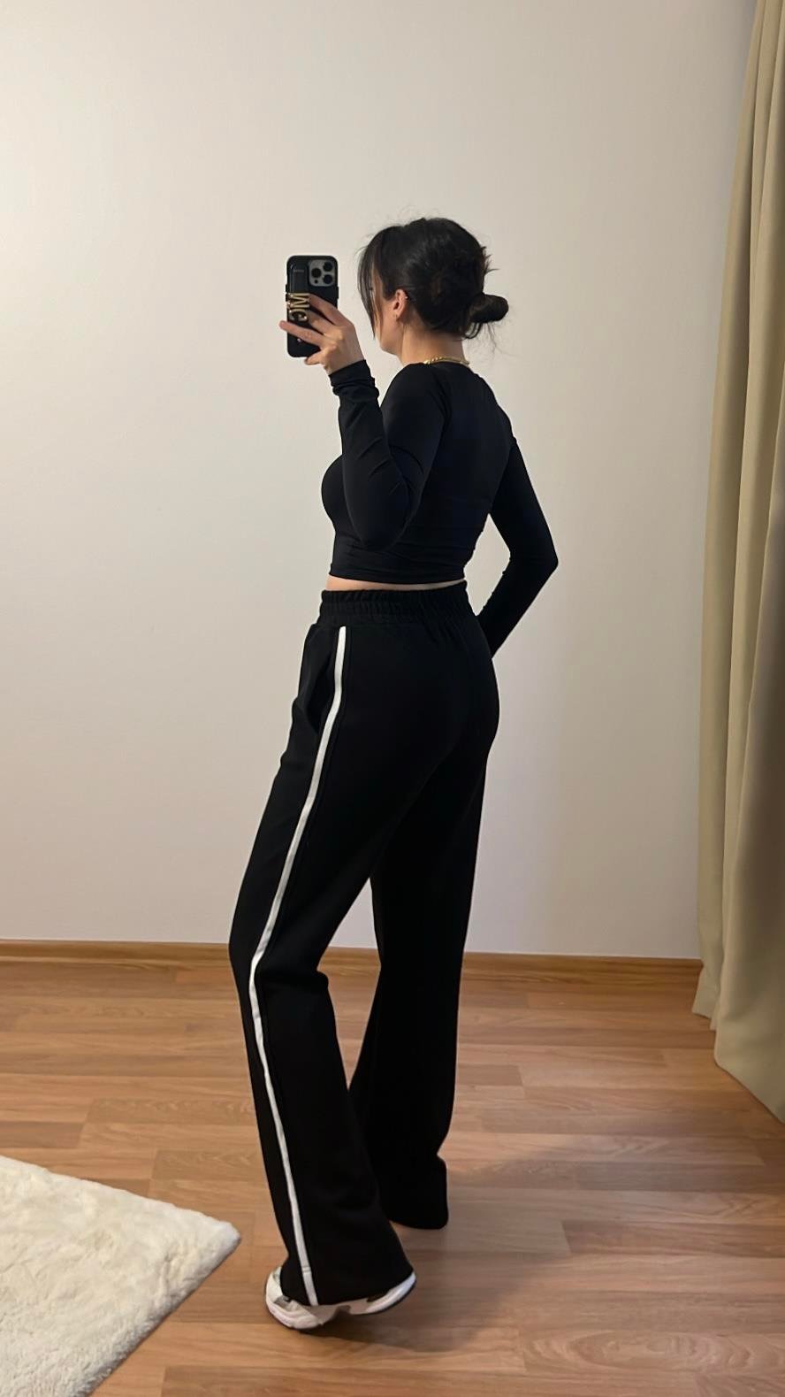 SKINS SİYAH STREÇ BASIC TİŞÖRT