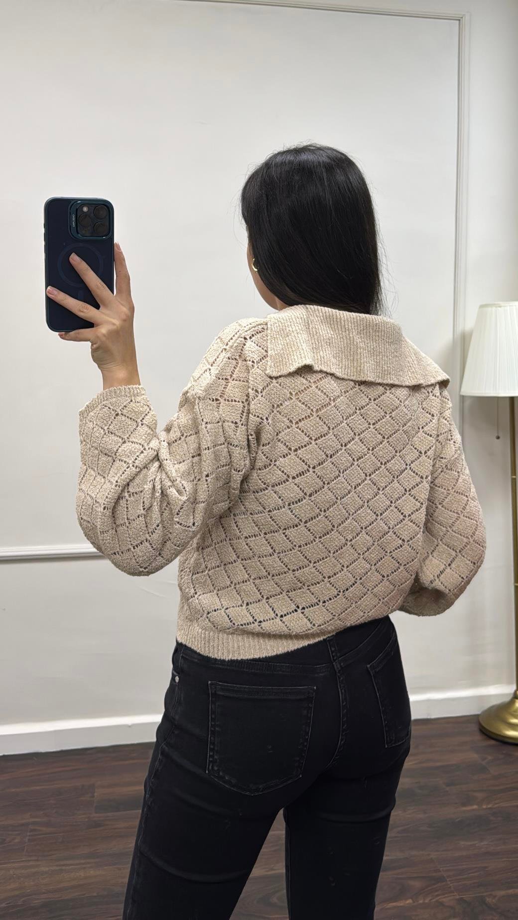 Star Bej Ajurlu Triko