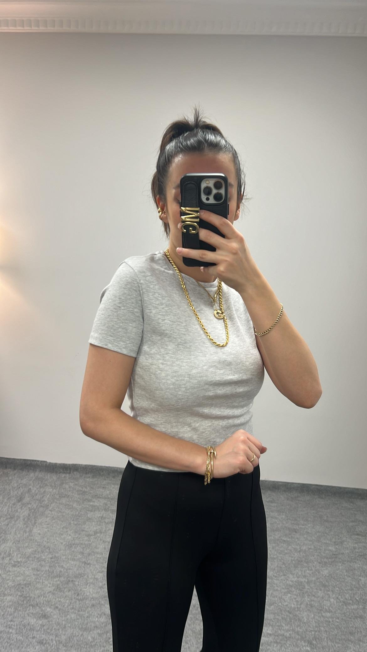 STAR GRİ KISA KOLLU BASIC 