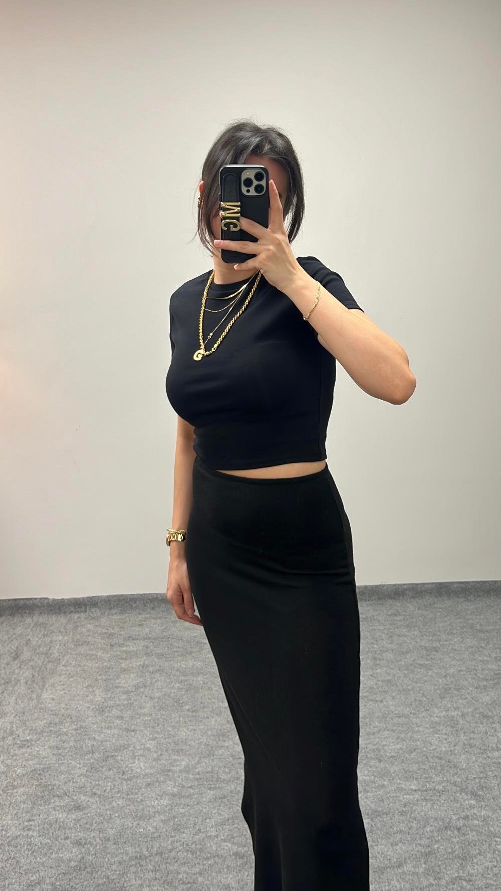 STAR SİYAH KISA KOLLU BASIC