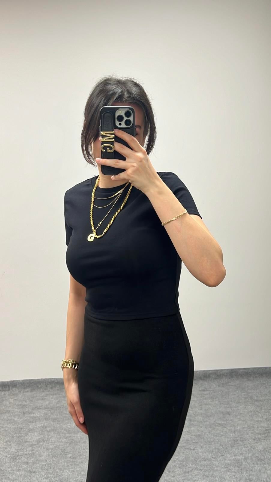 STAR SİYAH KISA KOLLU BASIC