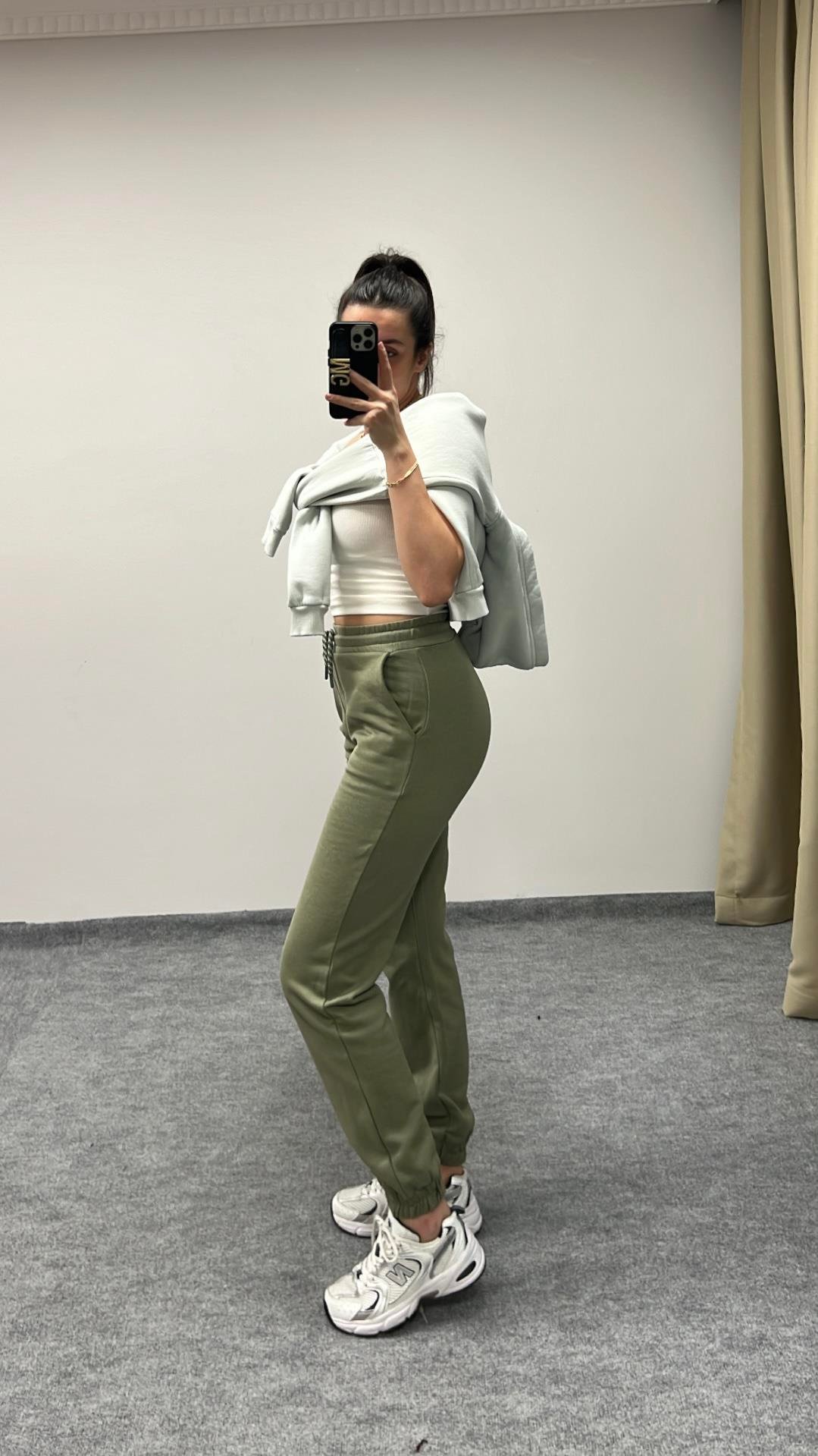 STAR YEŞİL PAMUKLU JOGGER