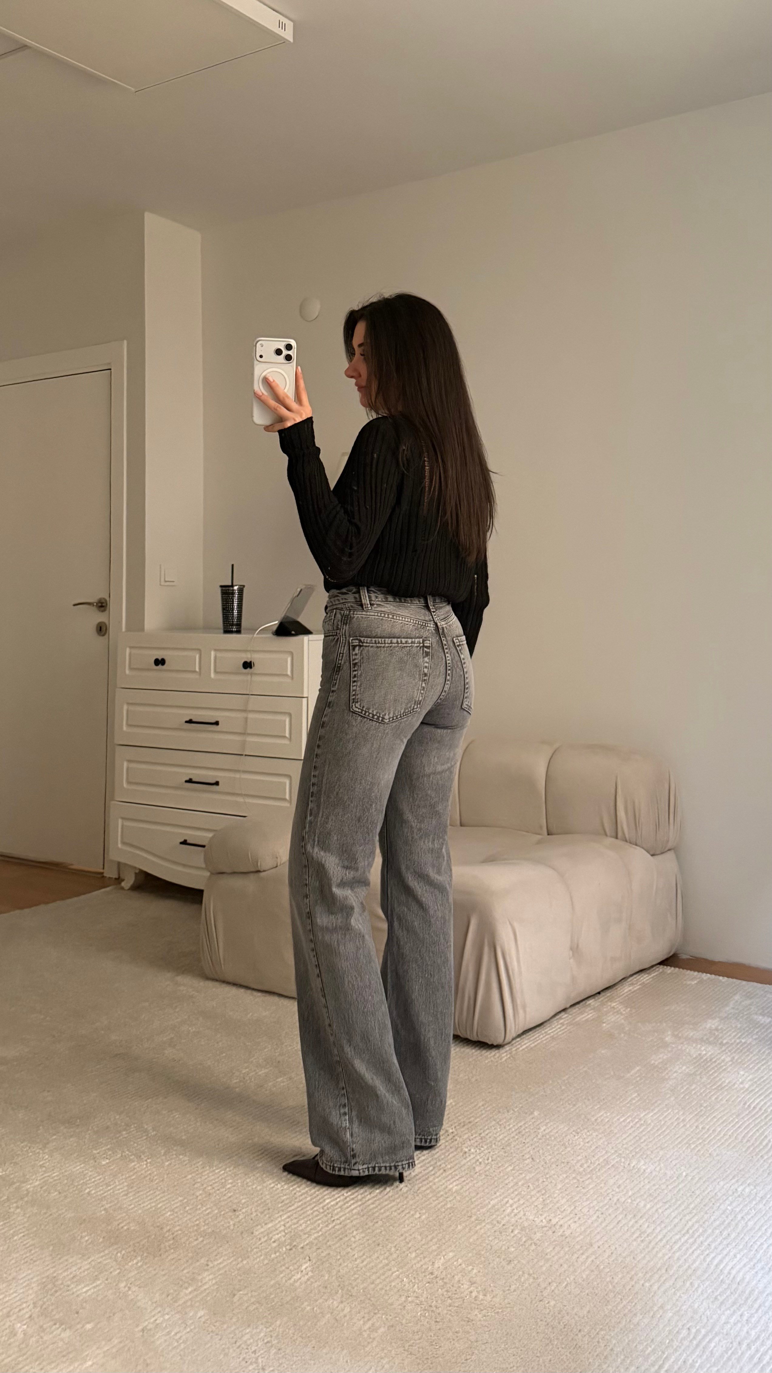 Star Yıkamalı Füme Düz Kesim Jean 