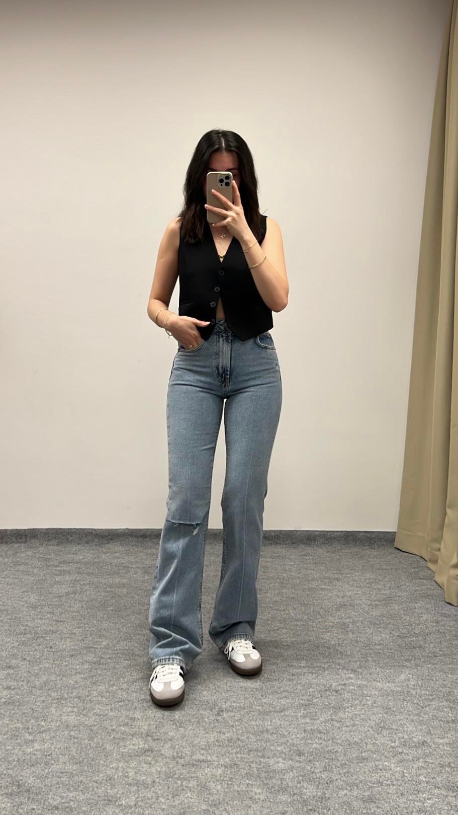 STAR YÜKSEK BEL FLARE JEAN