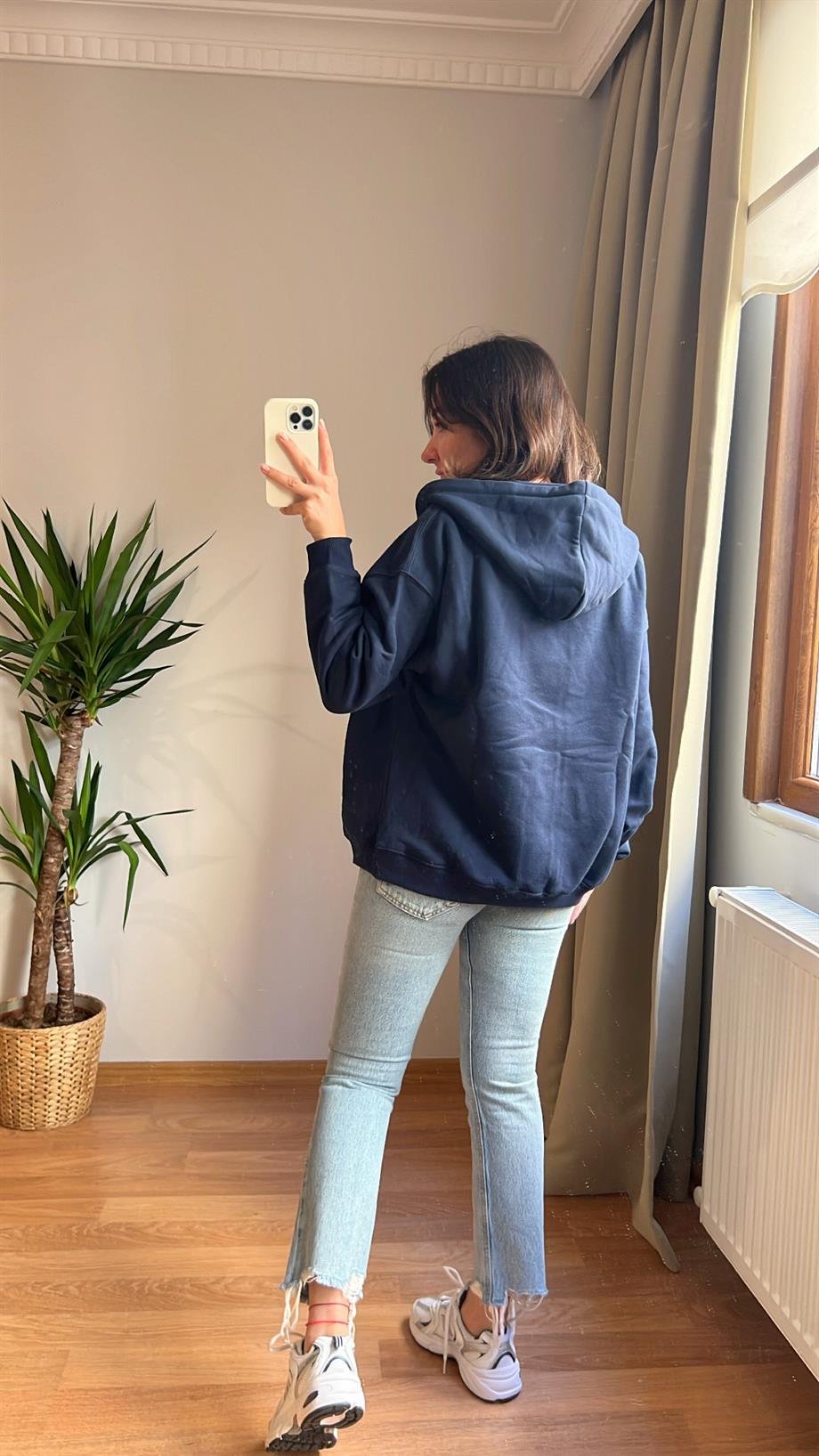 URBAN LACİ ŞARDONLU FERMUARLI SWEATSHIRT