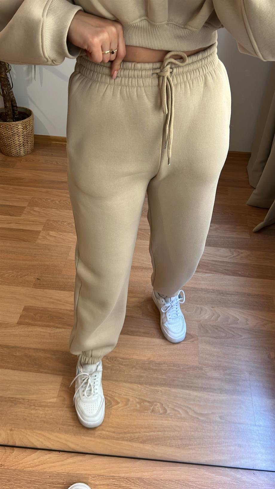 VANİLYA BASIC JOGGER PANTOLON CROP SWEATSHIRT