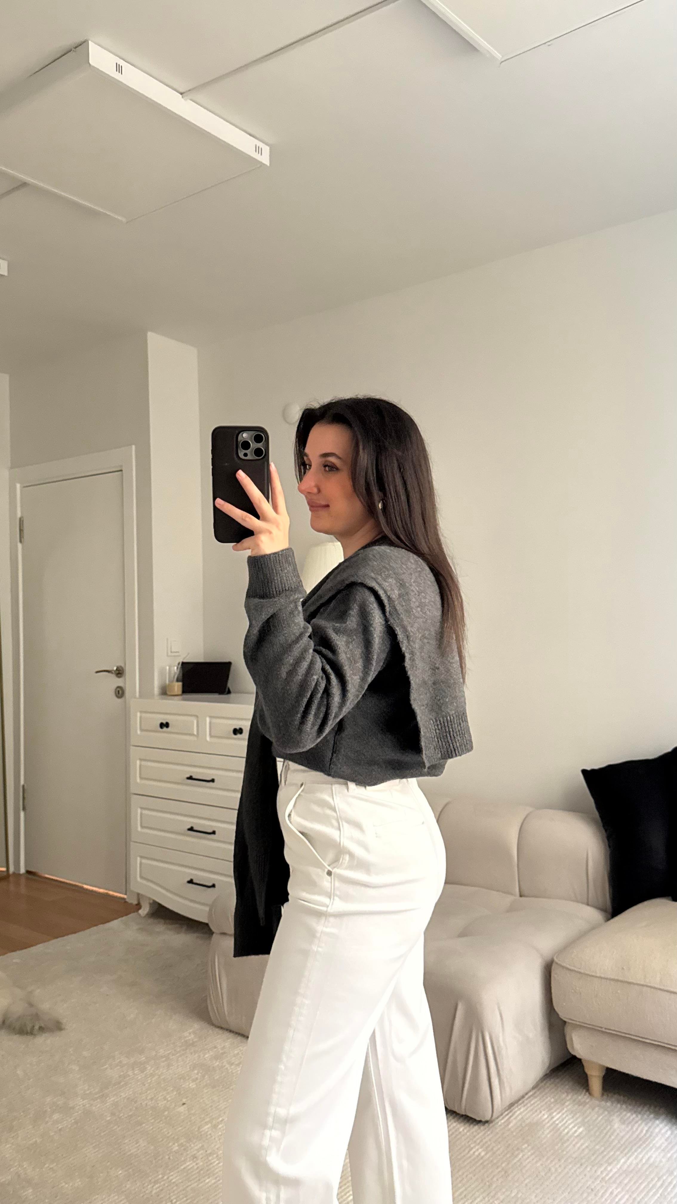 Vizon Omuzdan Kol Bağlamalı Basıc Kazak