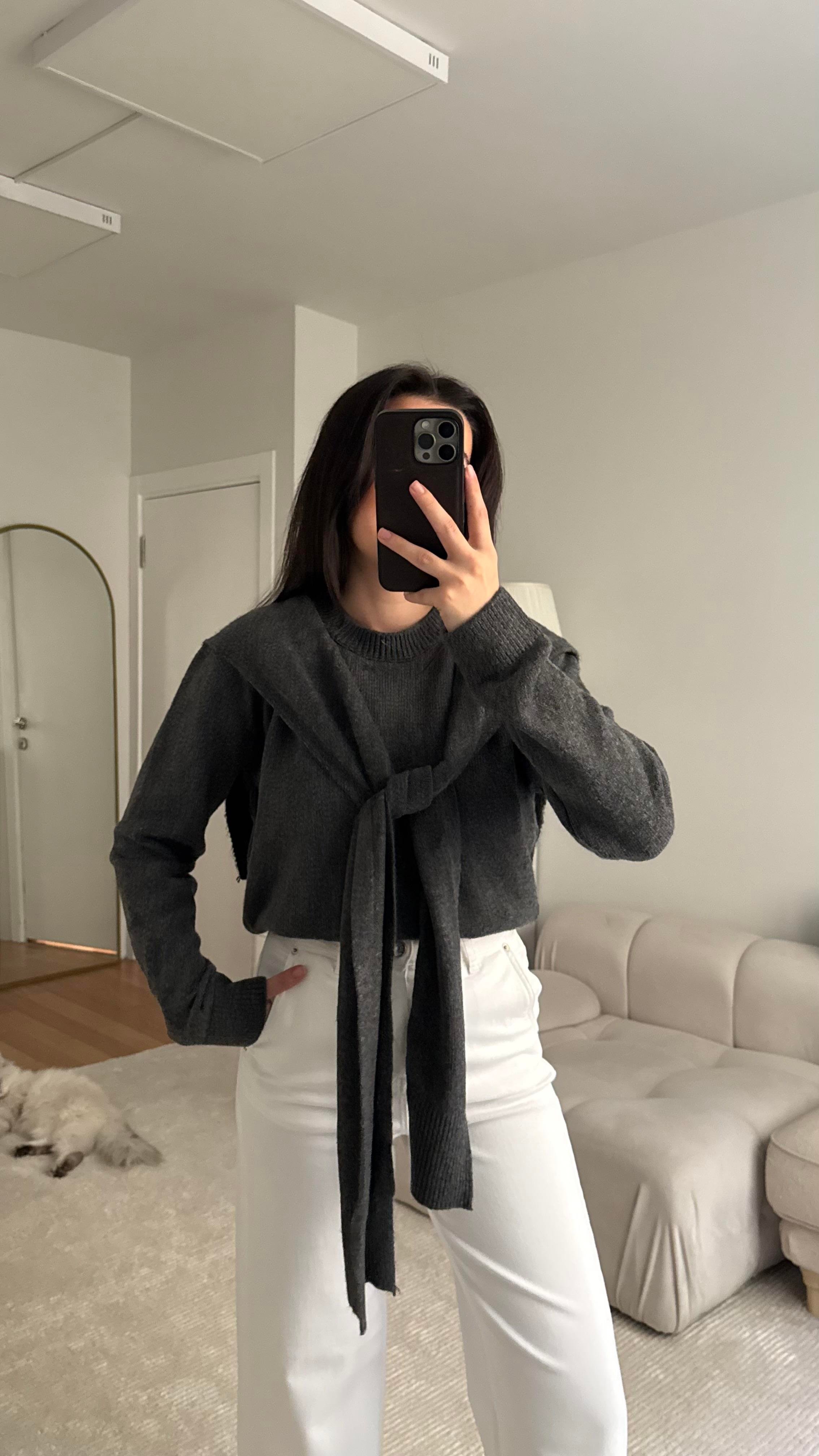 Vizon Omuzdan Kol Bağlamalı Basıc Kazak