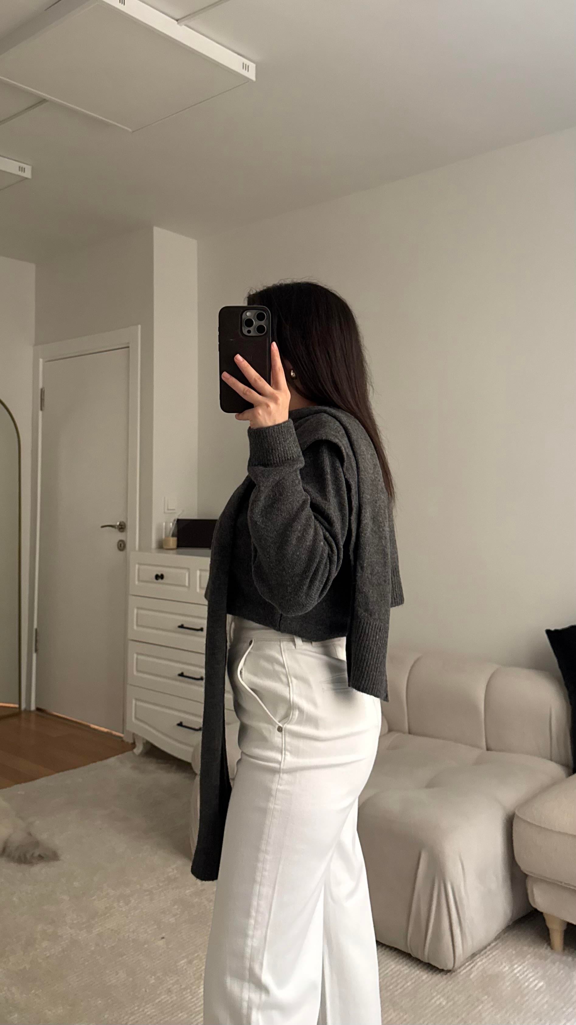 Vizon Omuzdan Kol Bağlamalı Basıc Kazak