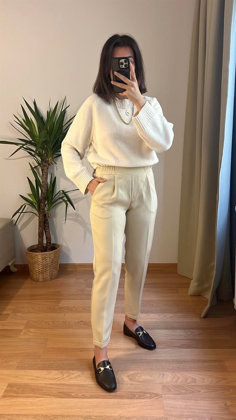 ZR TAŞ KREP JOGGER PANTOLON
