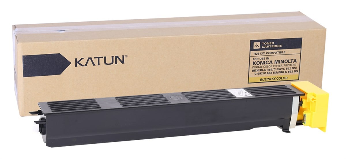 Konica Minolta TN-613 Katun Sarı Toner C452-C552-C652 (A0TM250) (47527)