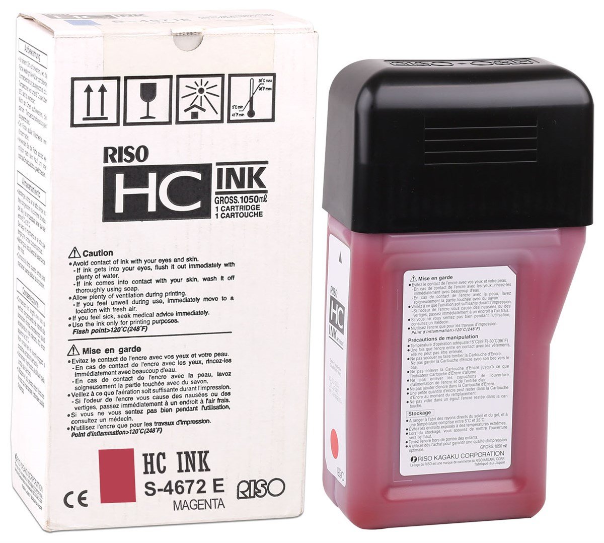 Riso (S-4672) Orjinal Krımızı Mürekkep HC-5000-5500 (Adet fiyatıdır)