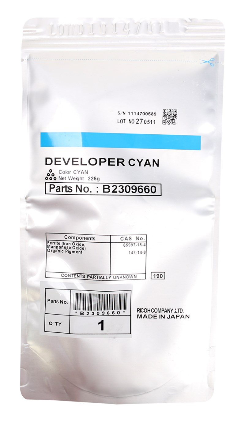 Ricoh MP-C 2500 Orjinal Mavi Developer 2000-3000-3500-4500 (B230-9660)(160K)