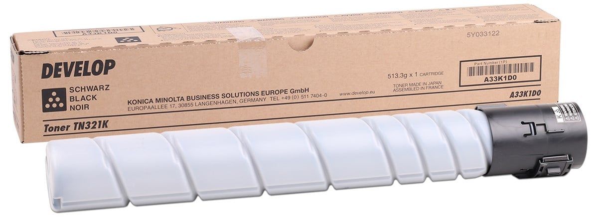 Develop TN-321 Orjinal Siyah Toner İneo +224 +284 +364