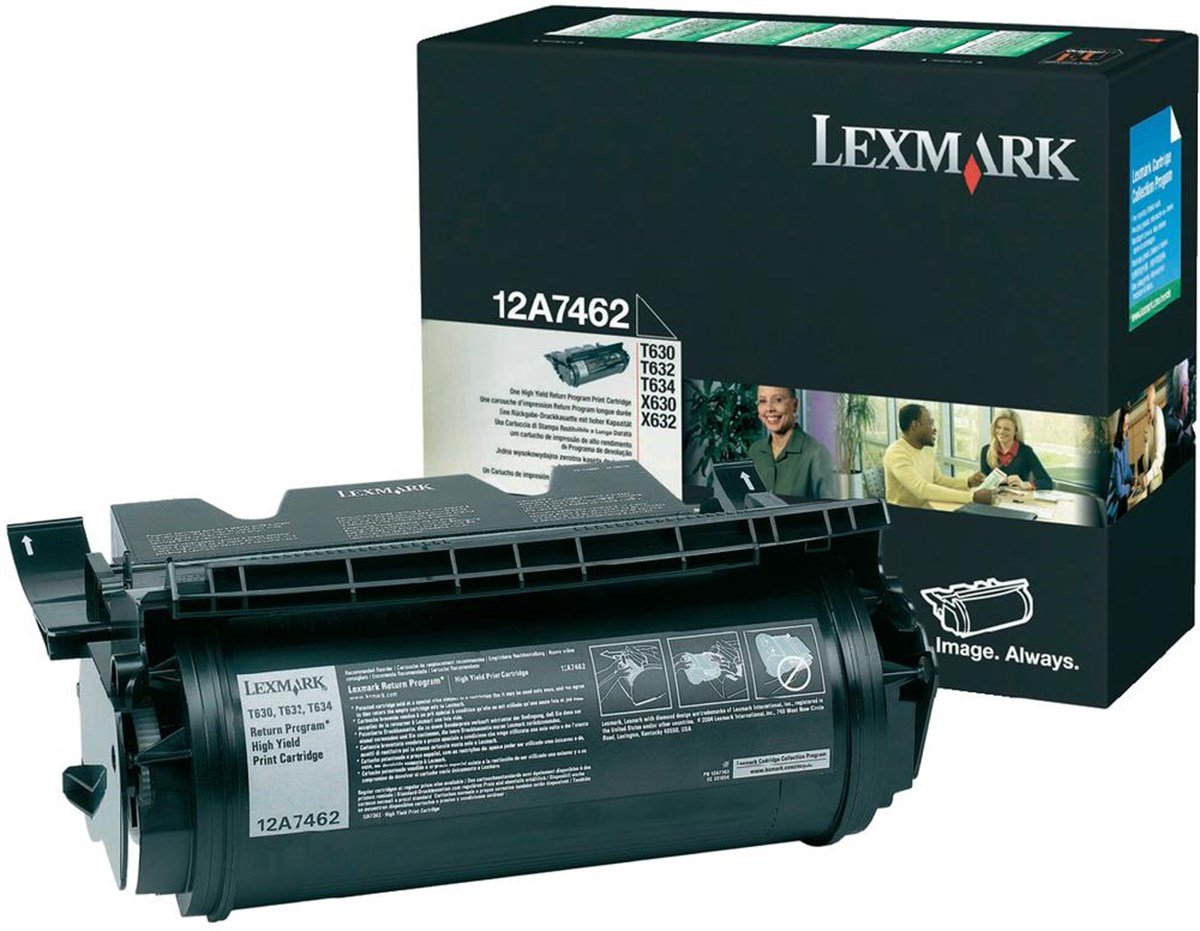 Lexmark T630 Orjinal Toner (T632-T634-X632)(12A7612)(12A7462)(21.000 Sayfa)