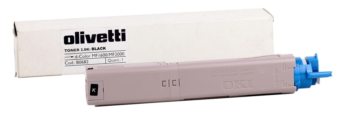 Olivetti D-Color MF 1600-2000 Orjinal Siyah Toner /B0681 OKI C3500-C3520-Mc360