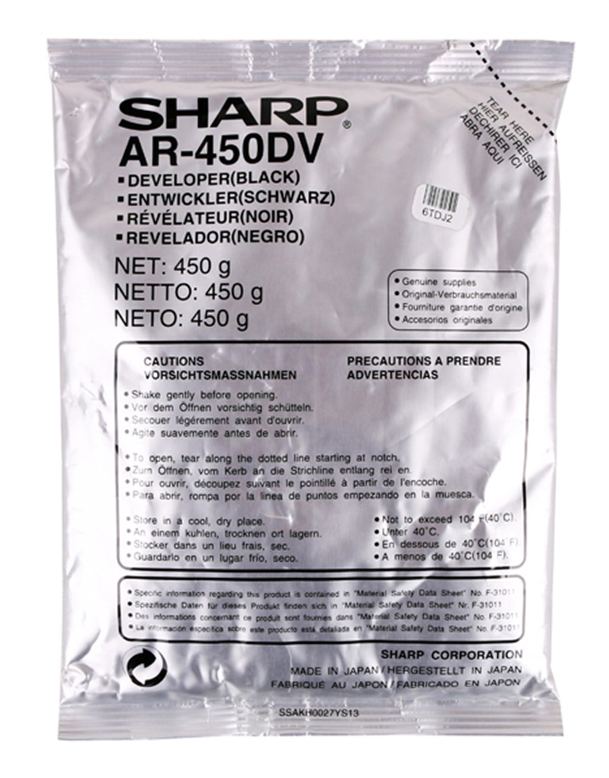 Sharp AR 450 Orginal Developer AR-M350-450