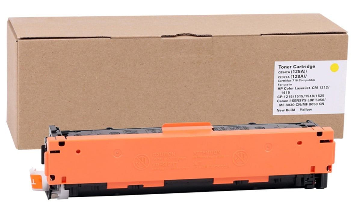 47028-HP CE322A-CB542A Katun Sarı Toner CM1415fnw-128A-LBP5050-CRG716