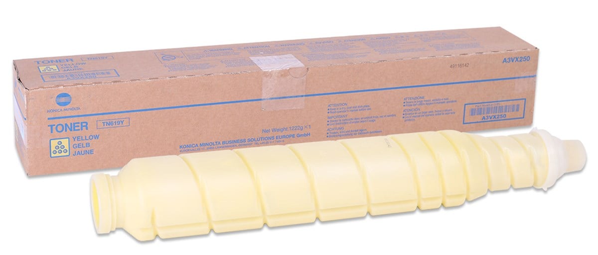Konica Minolta TN-619 Orjinal Sarı Toner Bizhub C1060-C1070 (A3VX250)