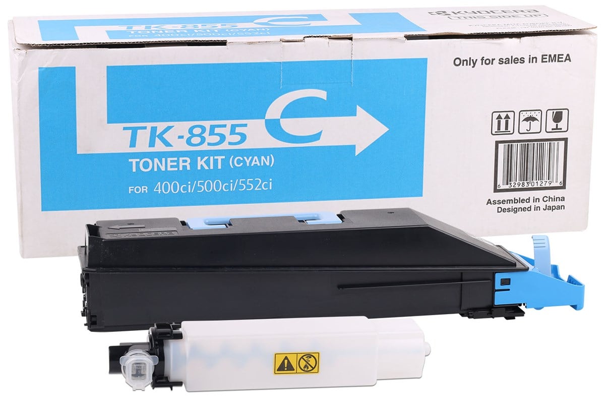 Kyocera Mita TK-855 Orjinal Mavi Toner Taskalfa 400ci-500ci-552ci