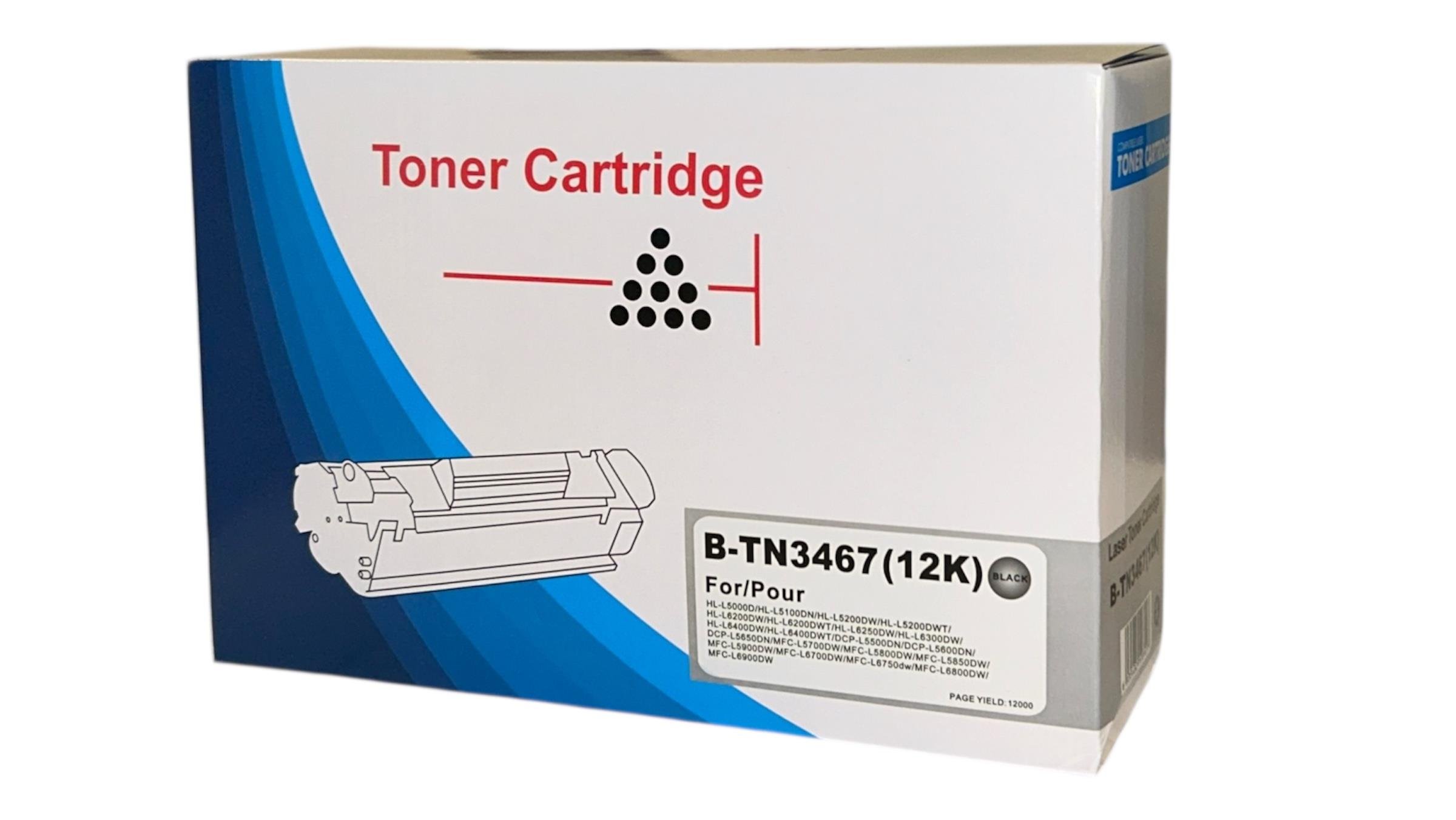 Brother TN-3467 Muadil Toner HL 5100 5200 6200 MFC 5750 5755 6700 6900 (12k)