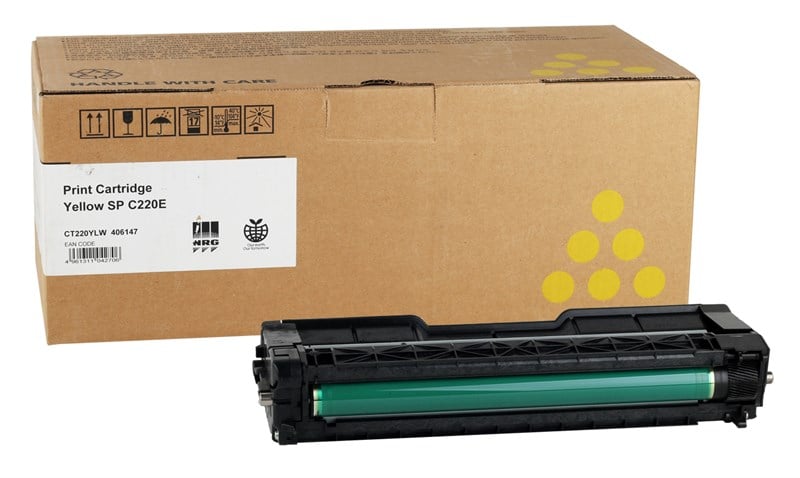 Ricoh SP-C 220E Orjinal Sarı Toner SP-C 221-222-240 (407643)(406053)(406147)
