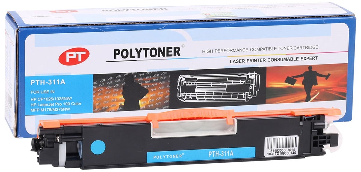 HP CE311A Polytoner Mavi CP1025 (126A) CRG 729 - Pro 100