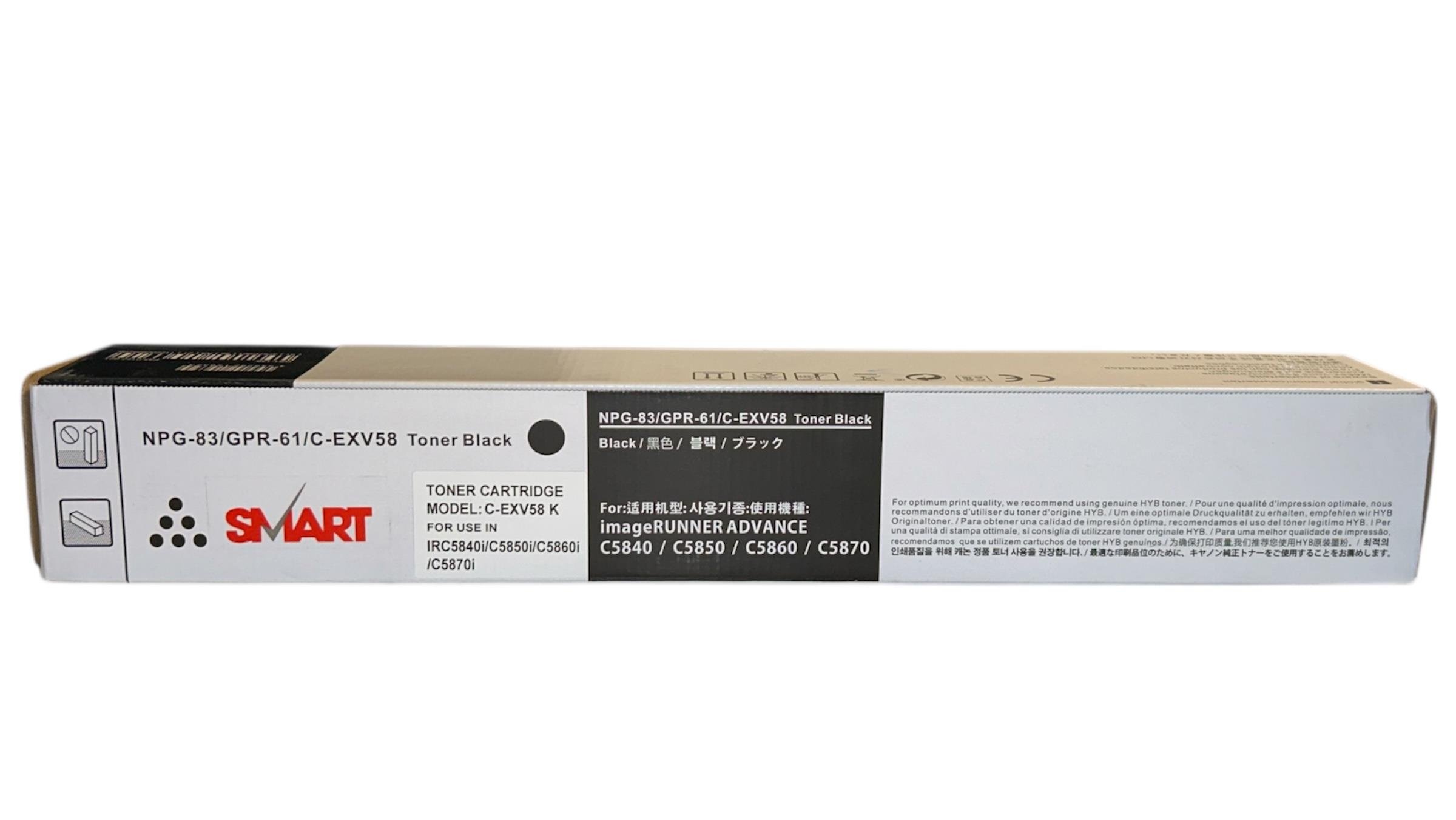 Canon EXV-58 Smart Siyah Toner ADVANCE DX C5840i C5850i C5860i C5870i 71k.