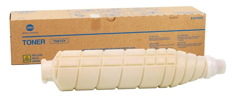 Konica Minolta TN-615 Orjinal Sarı Toner Bizhub C8000 (A1DY250) (1.469gr)