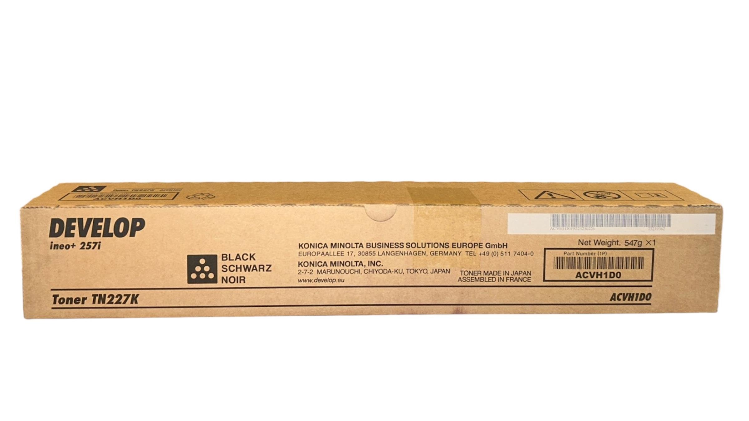 Develop TN-227 Orijinal Siyah Toner İneo +257i ACVH1D0